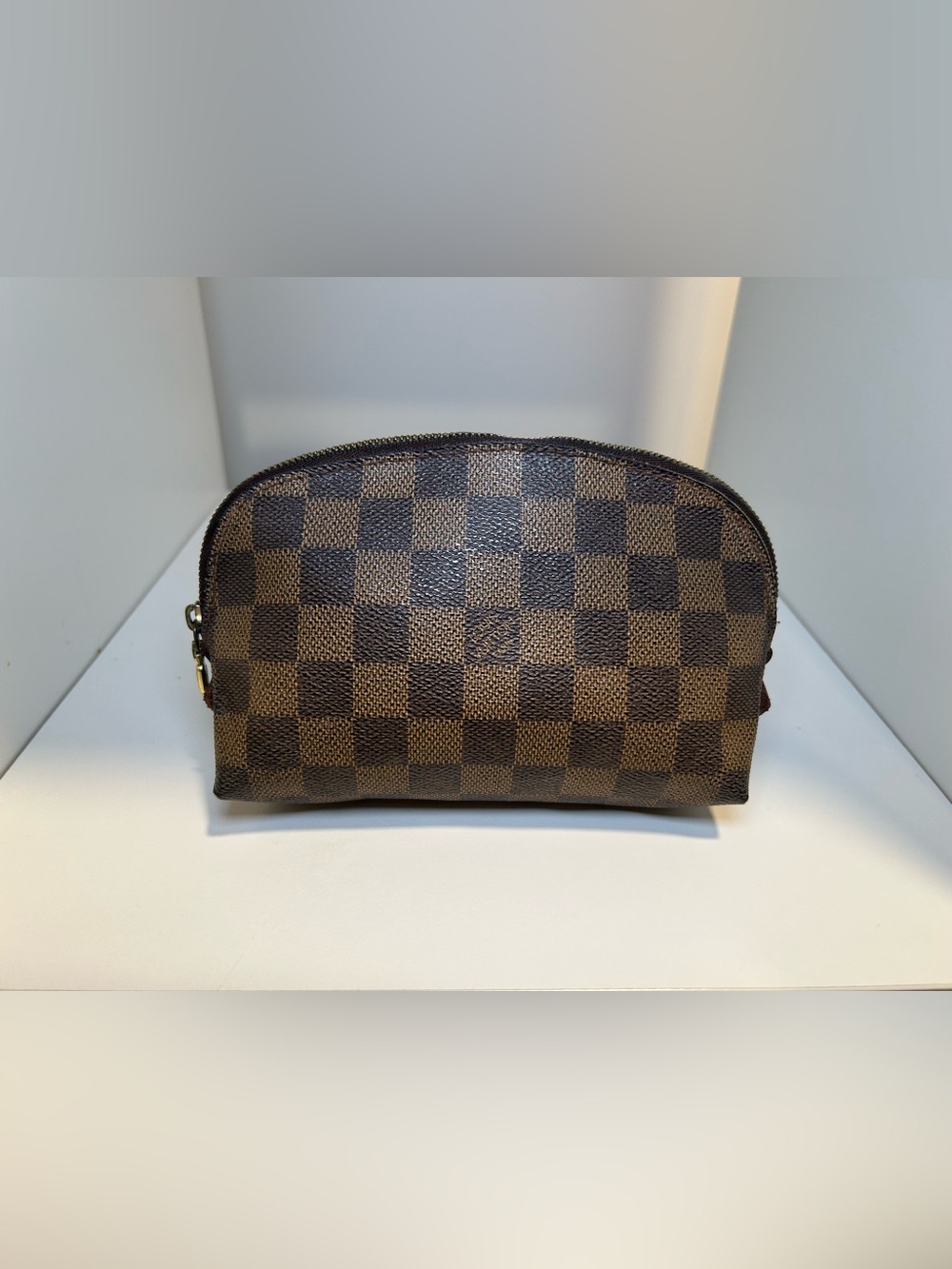 Authentic Vintage Louis Vuitton Damier Ebene Cosmetic Toiletry Pouch